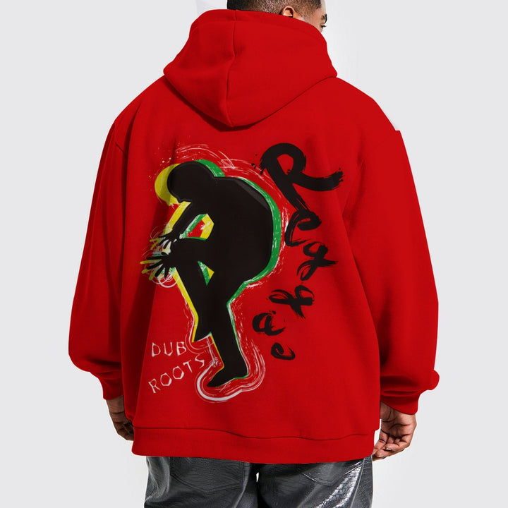 Men's Reggae Art Long Sleeve Hoodie 2408003277