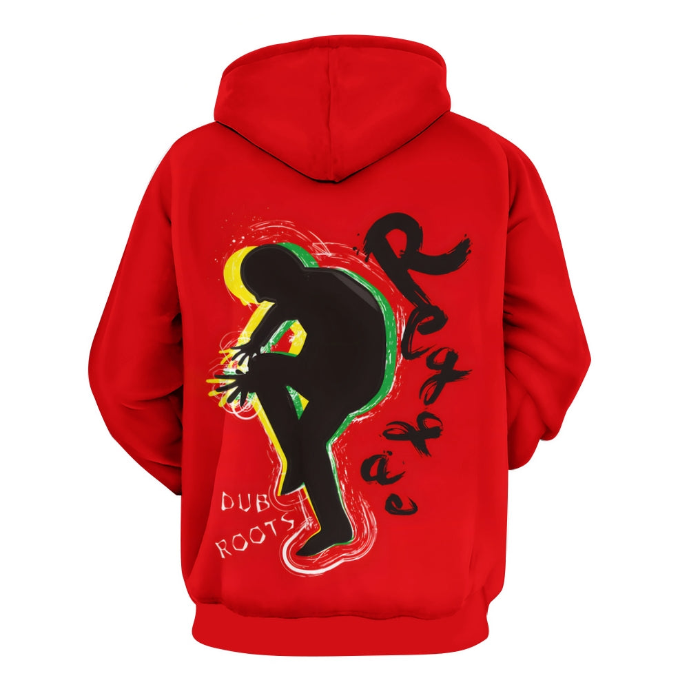 Men's Reggae Art Long Sleeve Hoodie 2408003277