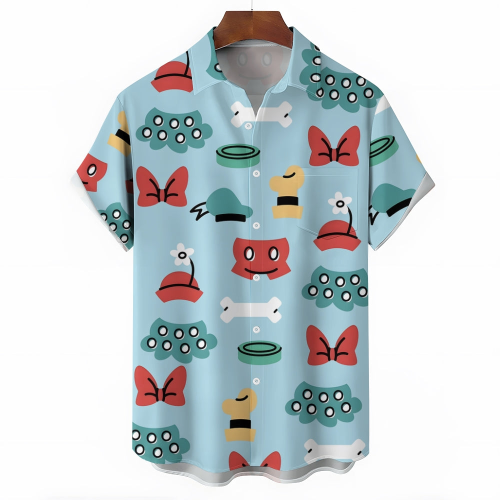 Men's Cartoon Casual Short Sleeve Shirt 2402000149