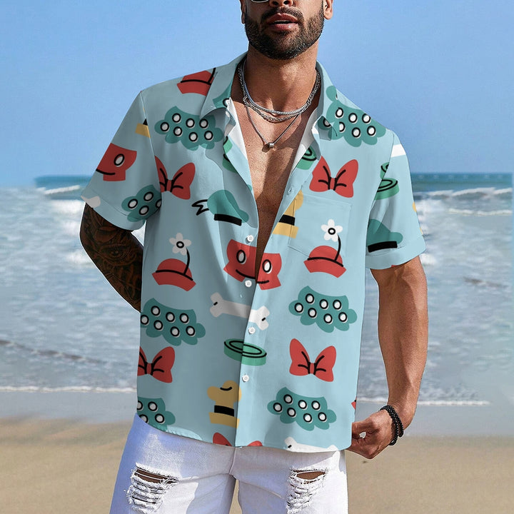 Men's Cartoon Casual Short Sleeve Shirt 2402000149