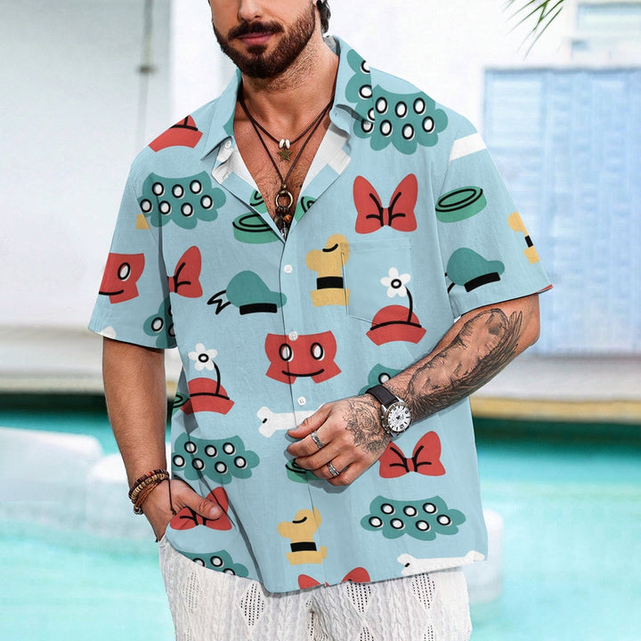 Men's Cartoon Casual Short Sleeve Shirt 2402000149