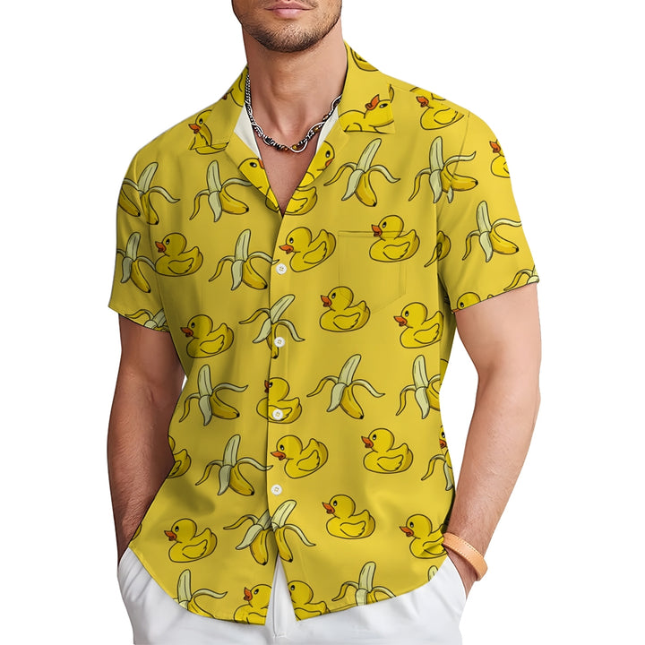 Men's Hawaiian Duck Duck Pattern Shirts Aloha Shirts 2408004179