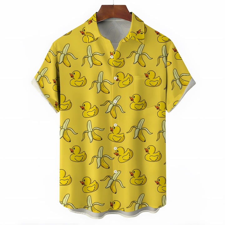 Men's Hawaiian Duck Duck Pattern Shirts Aloha Shirts 2408004179