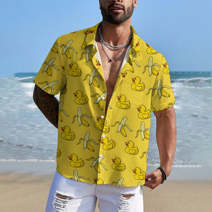 Men's Hawaiian Duck Duck Pattern Shirts Aloha Shirts 2408004179