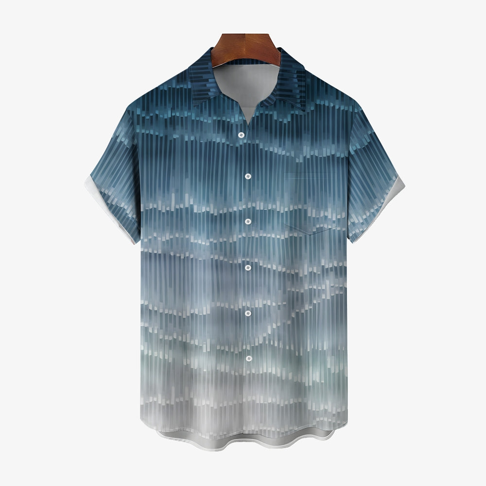 Men's Retro Vacation Style Print Casual Shirt 2409001120