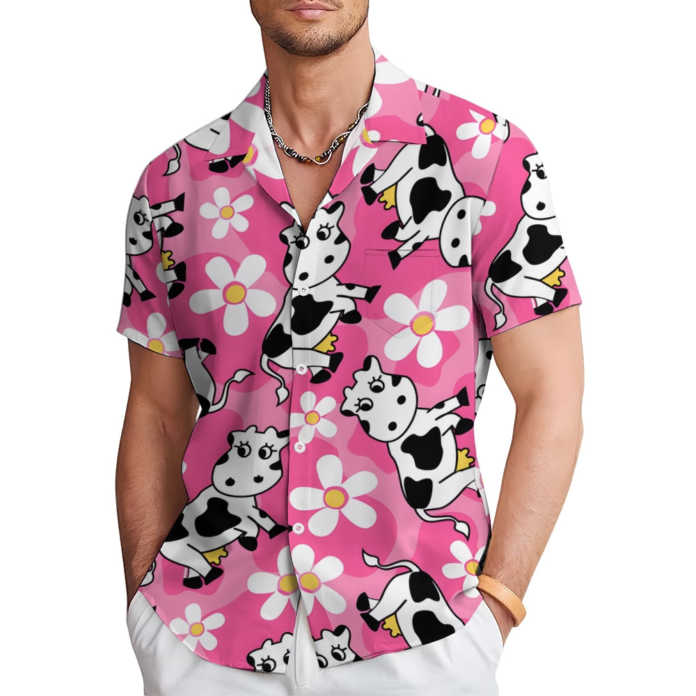 Men's Hawaiian Casual Short Sleeve Shirt 2401000286