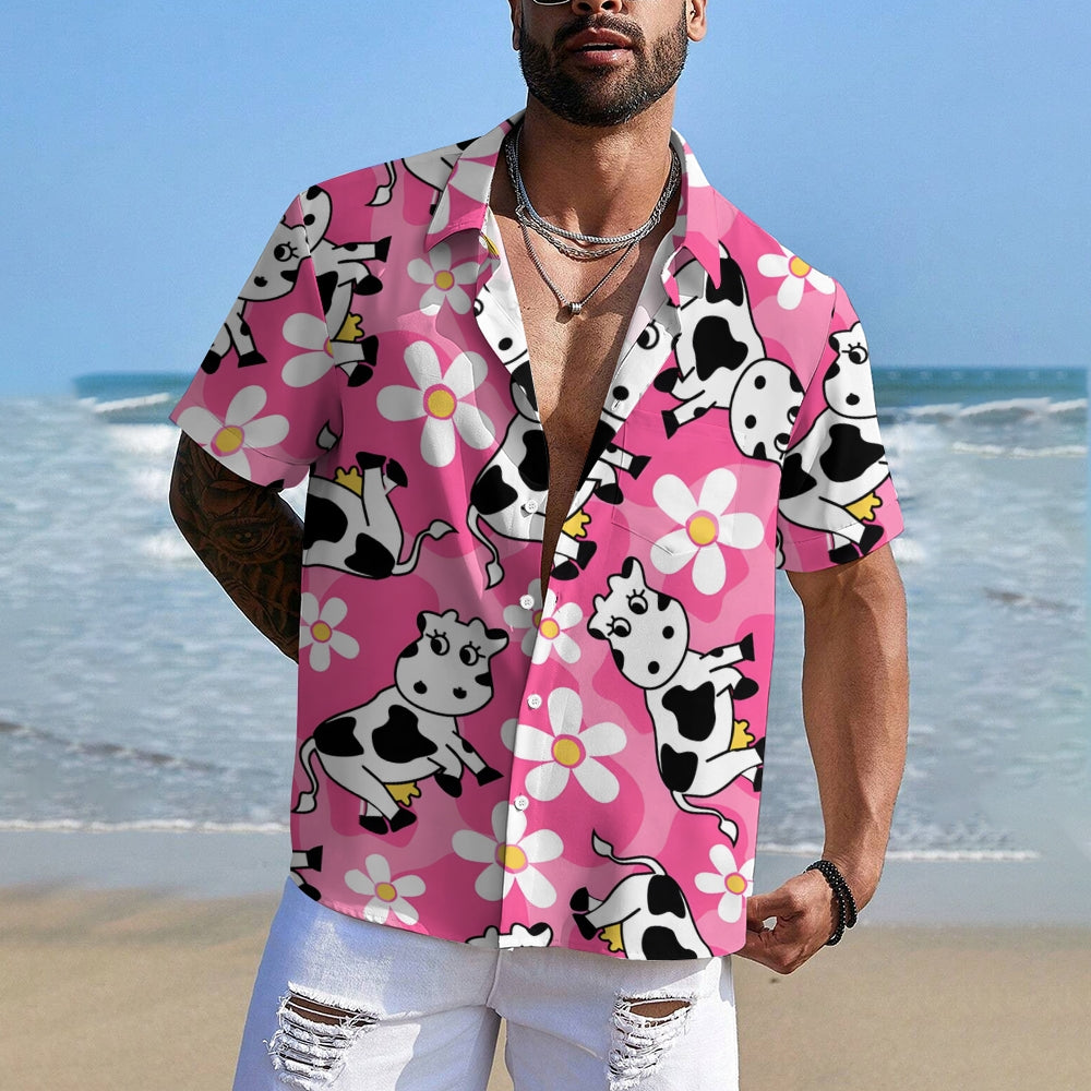 Men's Hawaiian Casual Short Sleeve Shirt 2401000286