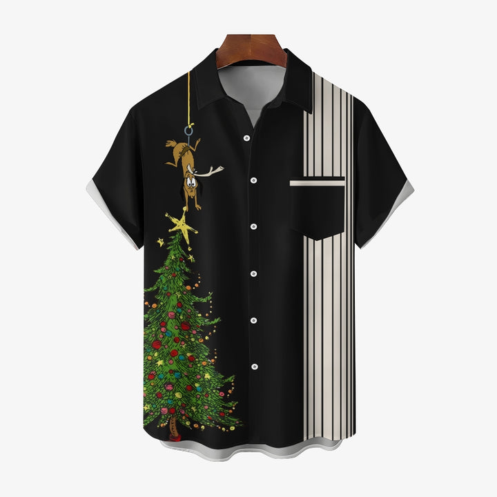 Christmas revisit classic anime character printed shirt 2409006713