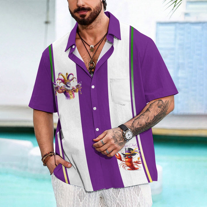 Holiday Mardi Gras Crawfish Hawaiian Shirt 2409008527