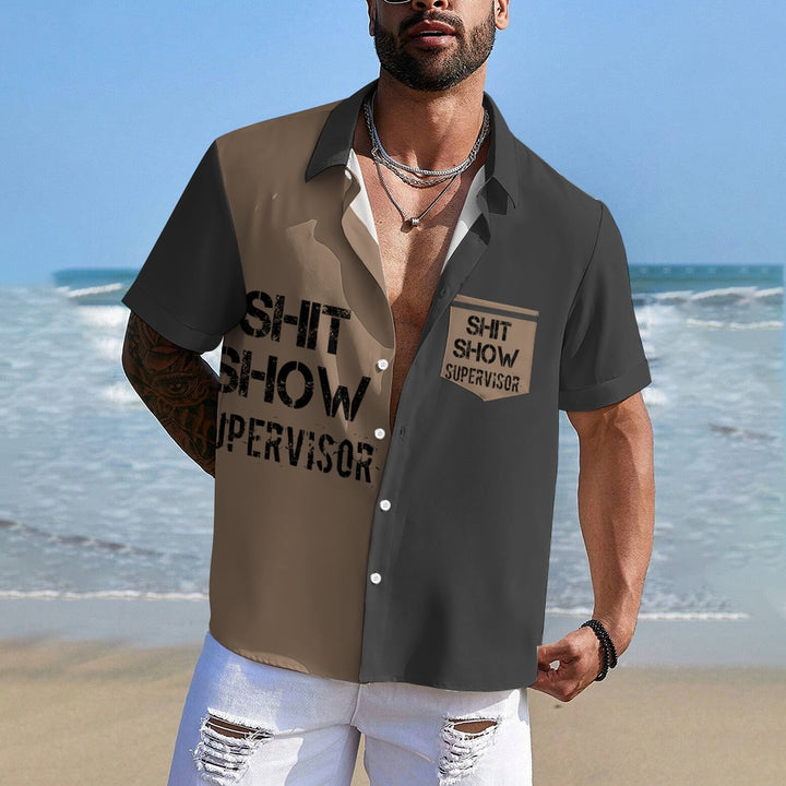 Chemise de villégiature à imprimé hawaïen pour homme 2304102689