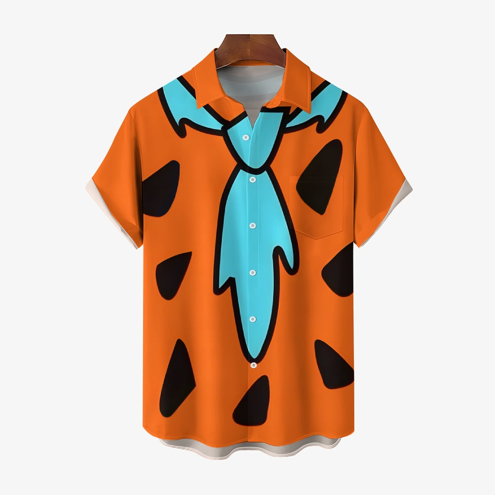 Men's Cartoon Character Casual Short Sleeve Shirt 2403000693