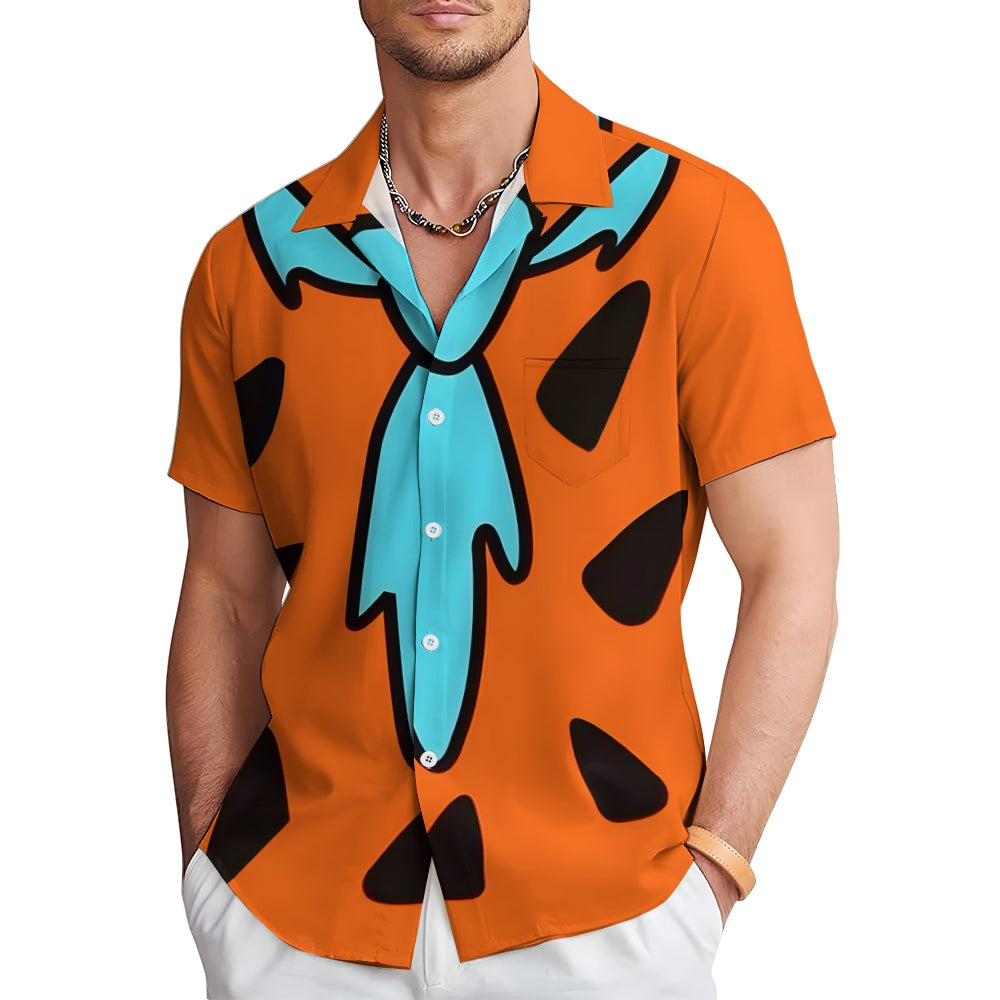 Men's Cartoon Character Casual Short Sleeve Shirt 2403000693