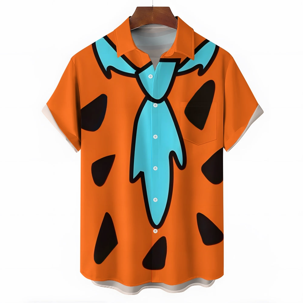 Men's Cartoon Character Casual Short Sleeve Shirt 2403000693