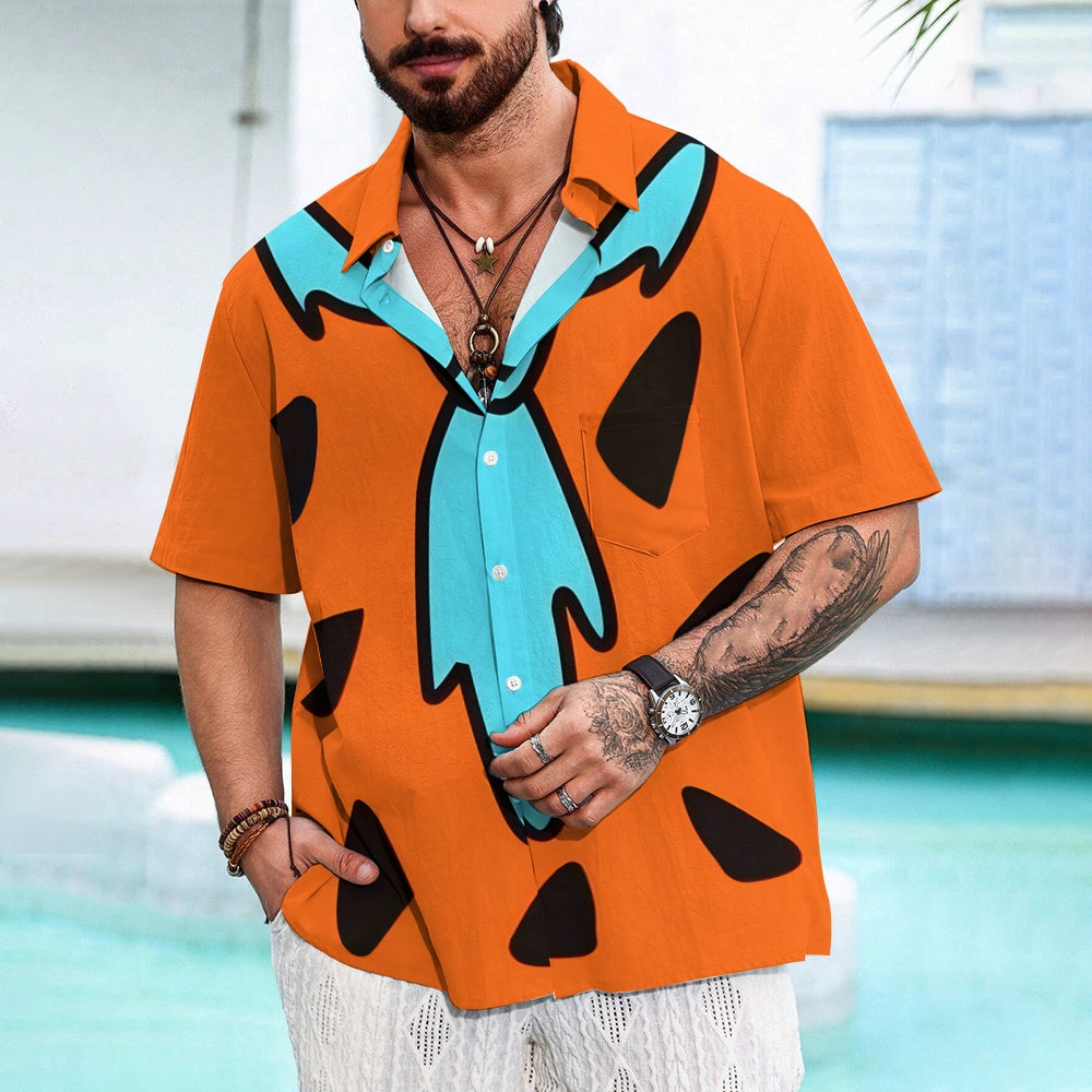 Men's Cartoon Character Casual Short Sleeve Shirt 2403000693