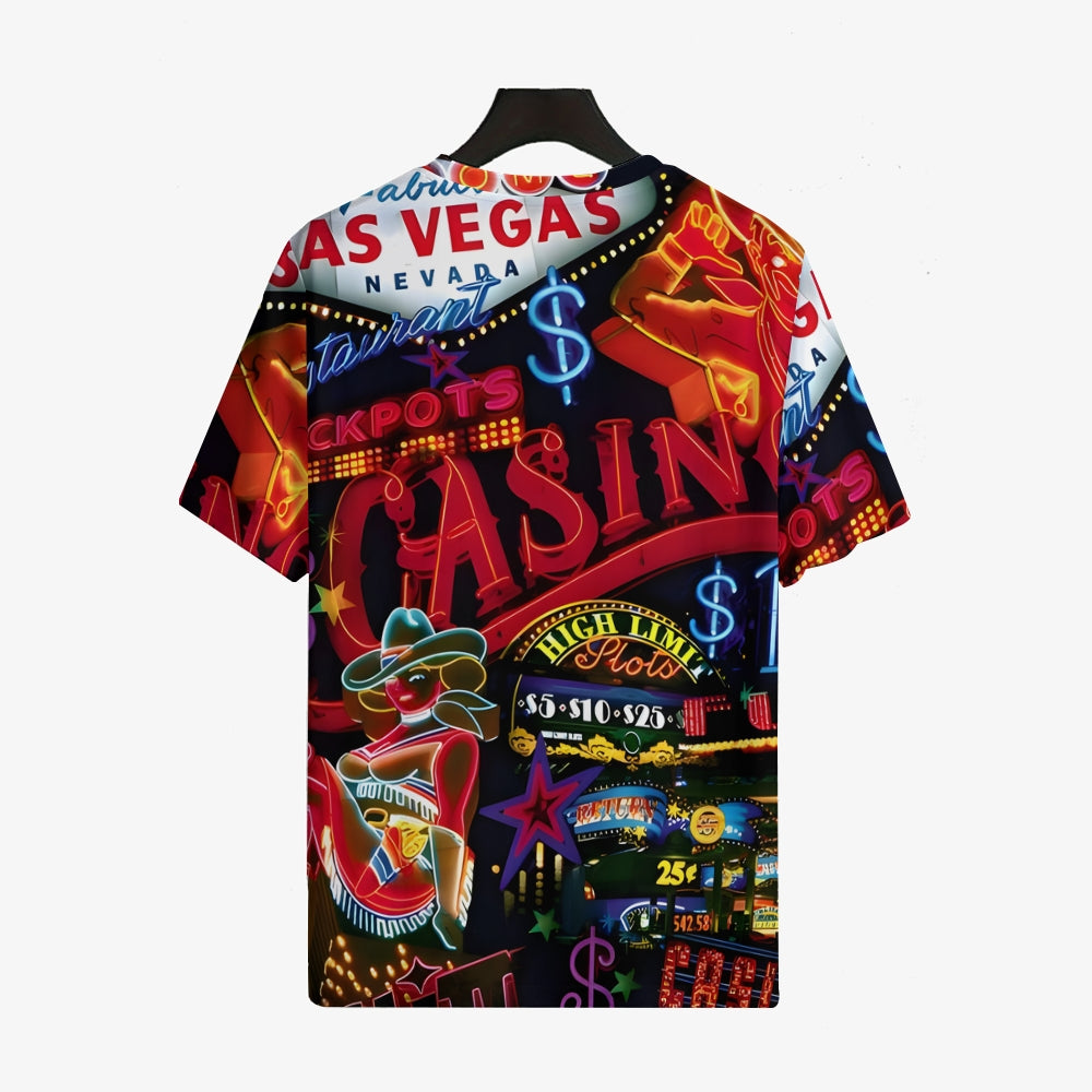 Men's Las Vegas Crew Neck Casual T-Shirt 2401000040