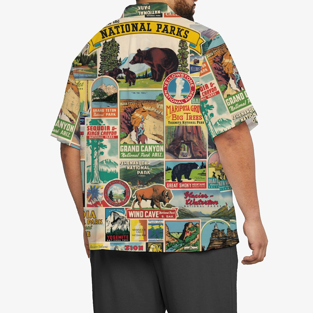 Men's National Park Casual Short Sleeve Shirt 2402000358