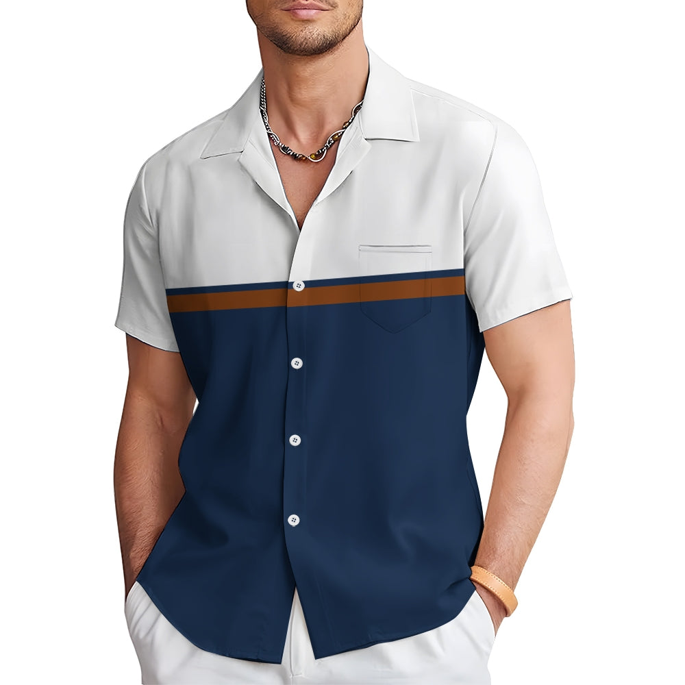 Men's Business Casual Short Sleeve Shirt 2410000447