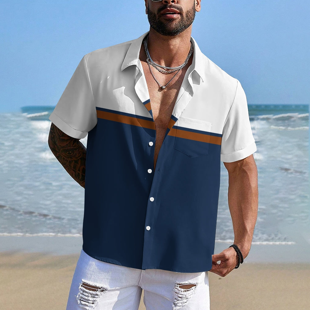 Men's Business Casual Short Sleeve Shirt 2410000447