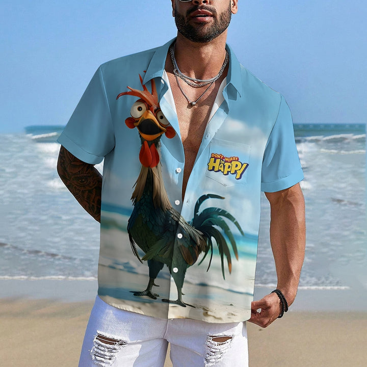 Men's Unique Print Hawaiian Short Sleeve Shirt 2410001864