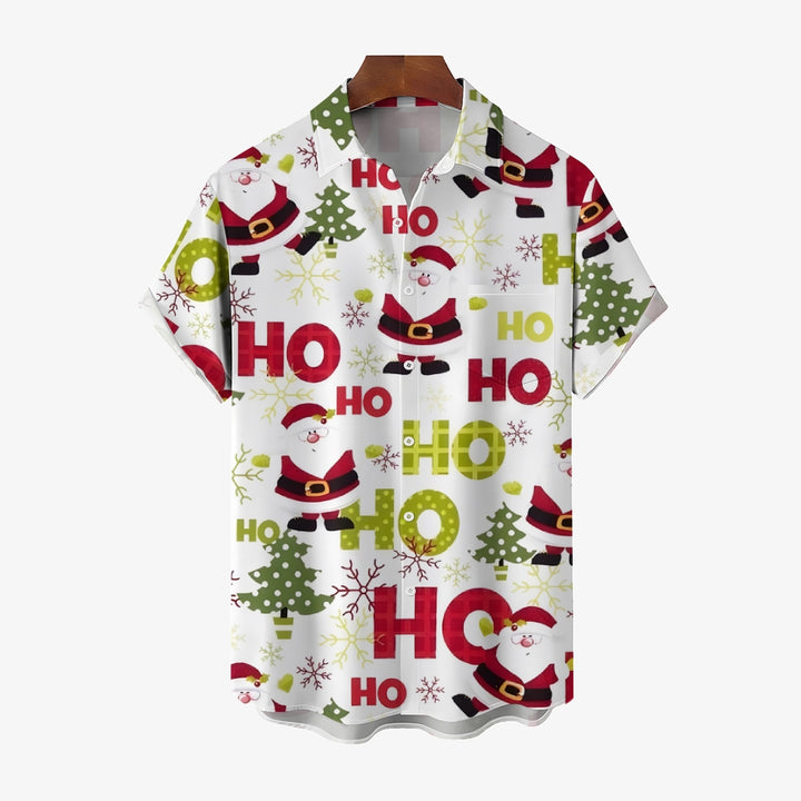 Christmas Santa Casual Short Sleeve Shirt 2311000054