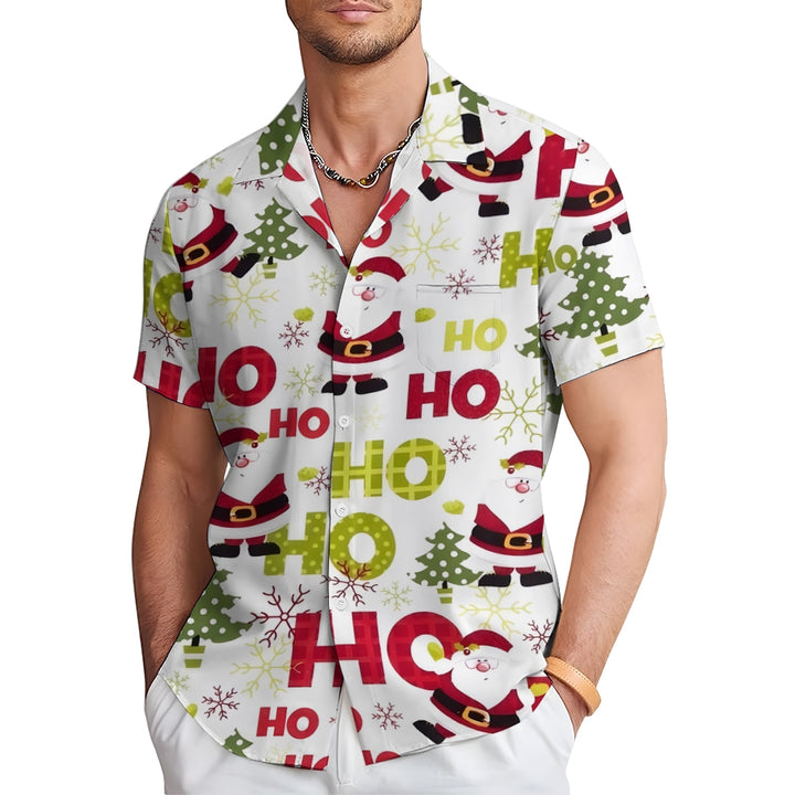 Christmas Santa Casual Short Sleeve Shirt 2311000054