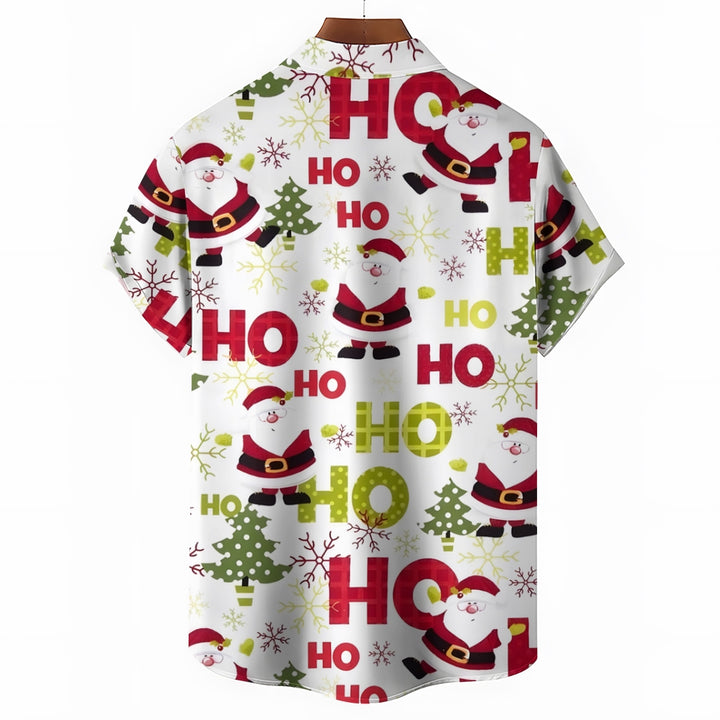 Christmas Santa Casual Short Sleeve Shirt 2311000054