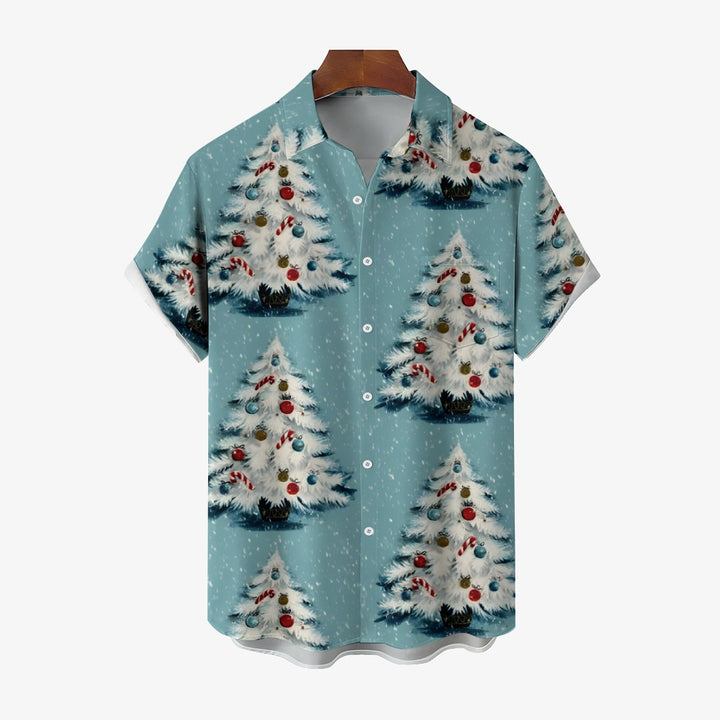 Christmas Tree Casual Plus Size Shirts 2410004206