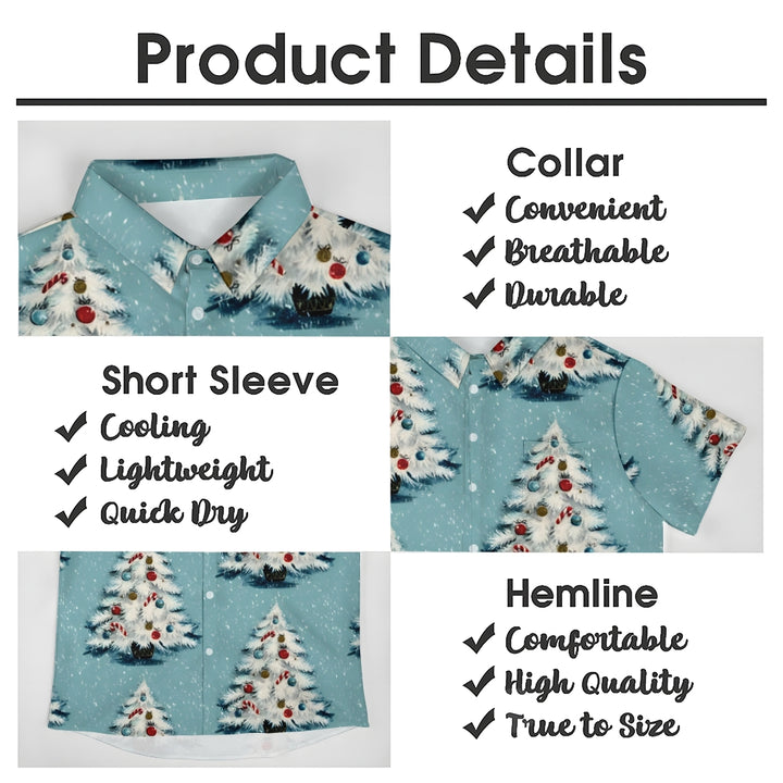 Christmas Tree Casual Plus Size Shirts 2410004206