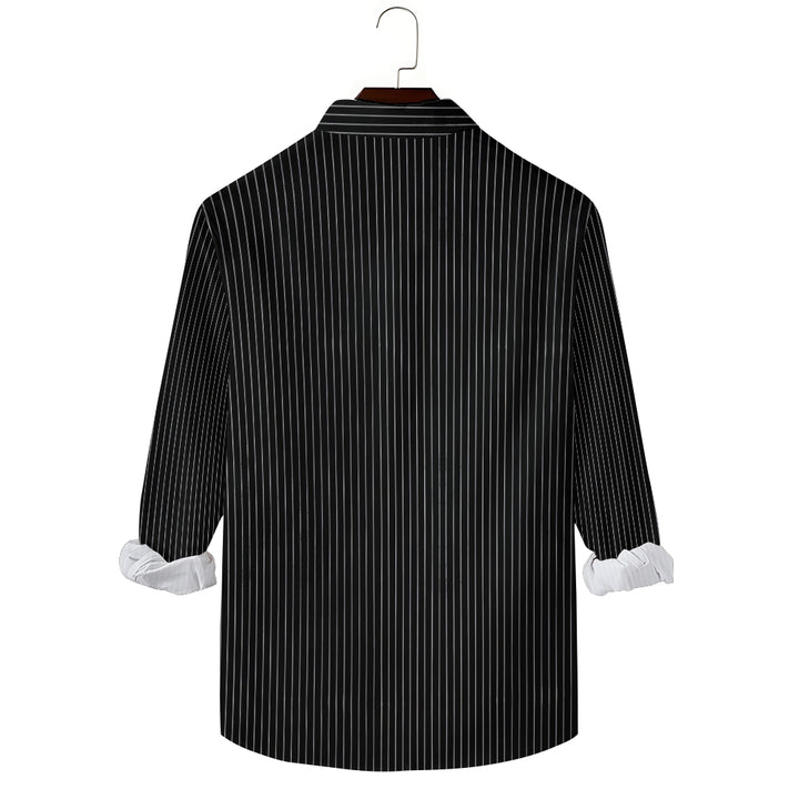 Basic Fashion Trend Striped Long Sleeve Shirts 2410005265