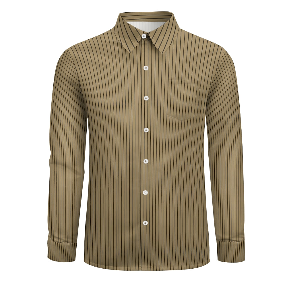 Basic Fashion Trend Striped Long Sleeve Shirts 2410005265