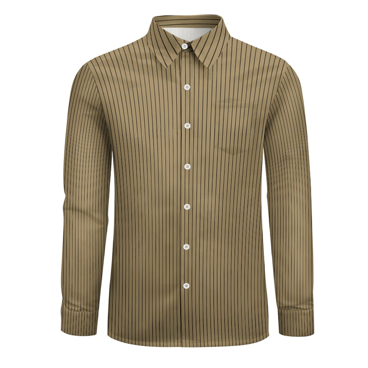 Basic Fashion Trend Striped Long Sleeve Shirts 2410005265