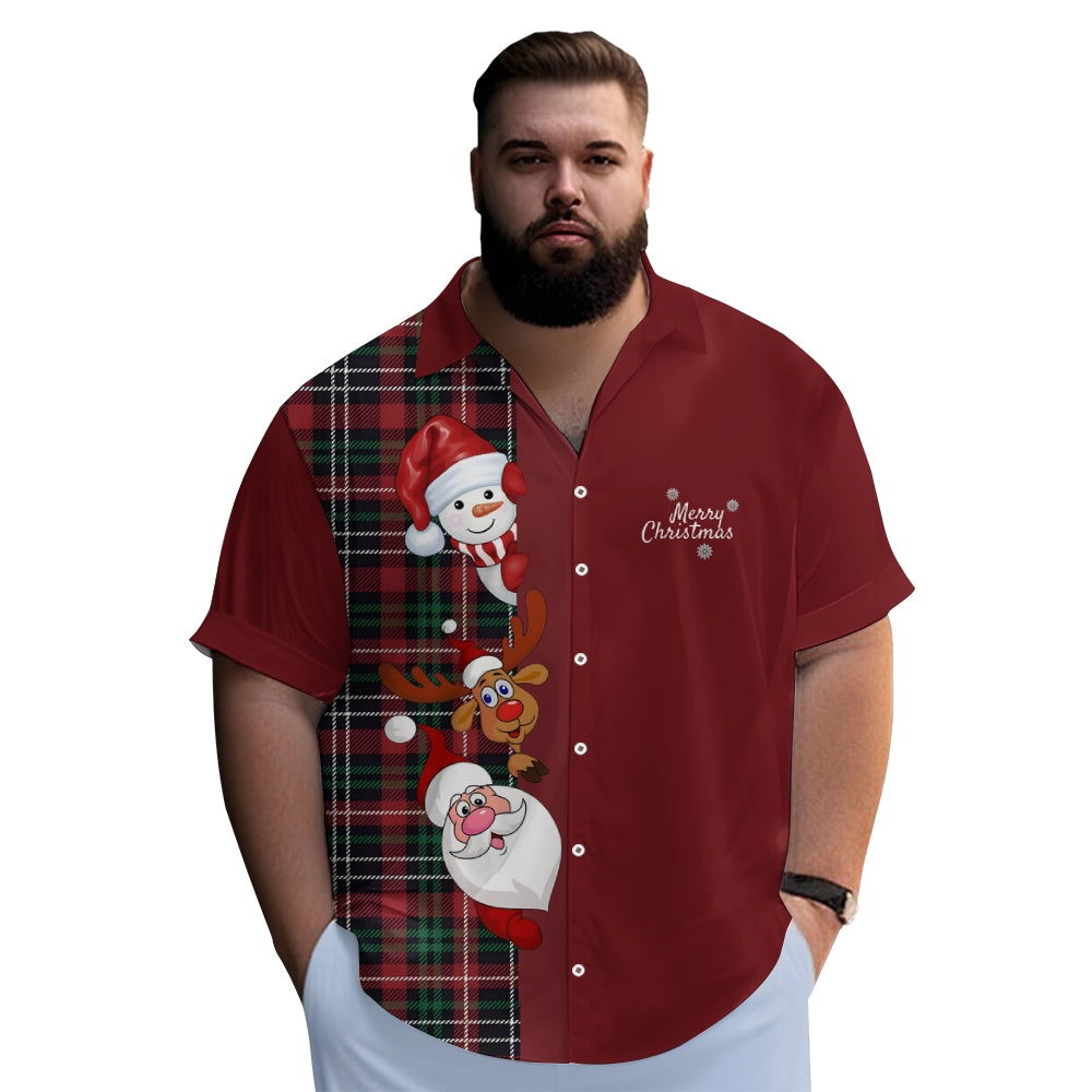 Men's Christmas Santa Claus casual shirt 2409000807