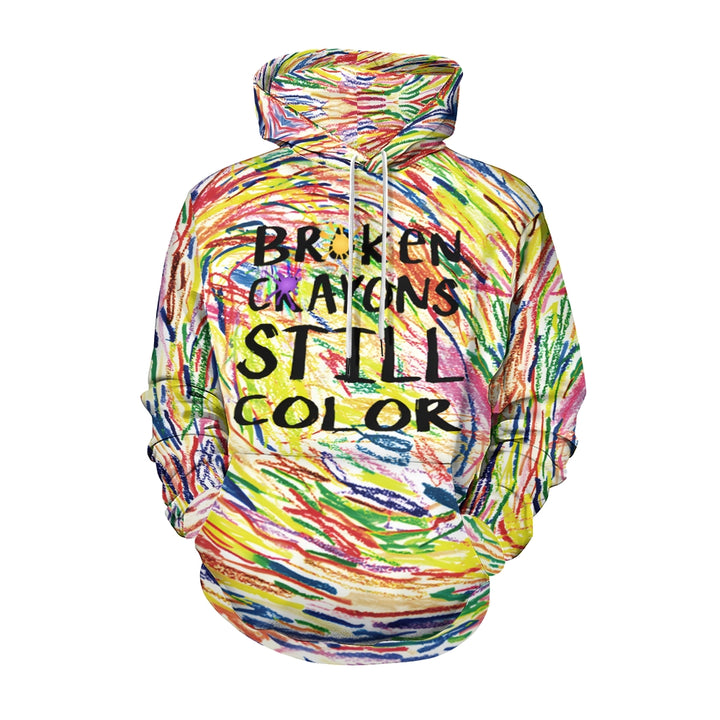 Unisex Broken Crayons Still Color Hoodies Mental Health Sweatshirts 2311000188