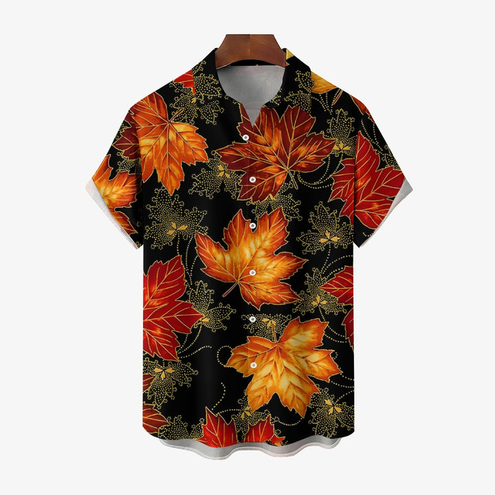 Maple Leaf Casual Short Sleeve Shirt 2410006746