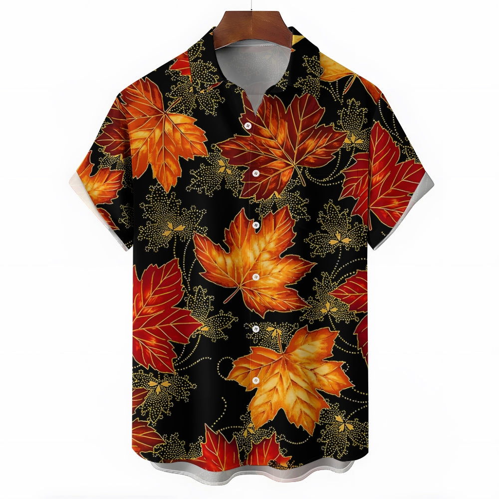 Maple Leaf Casual Short Sleeve Shirt 2410006746