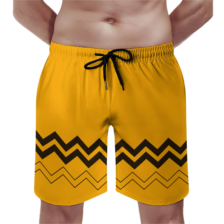 Men's Cartoon Stripes Sports Fashion Beach Shorts 2312000017