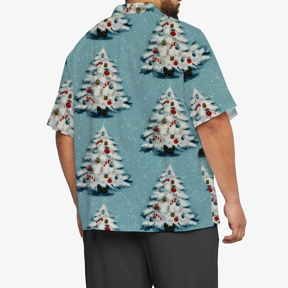 Christmas Tree Casual Plus Size Shirts 2410004206