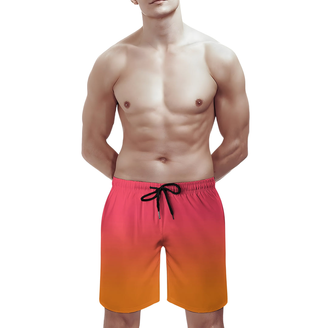 Men's Solid Colors And Gradients Beach Shorts 2312000427