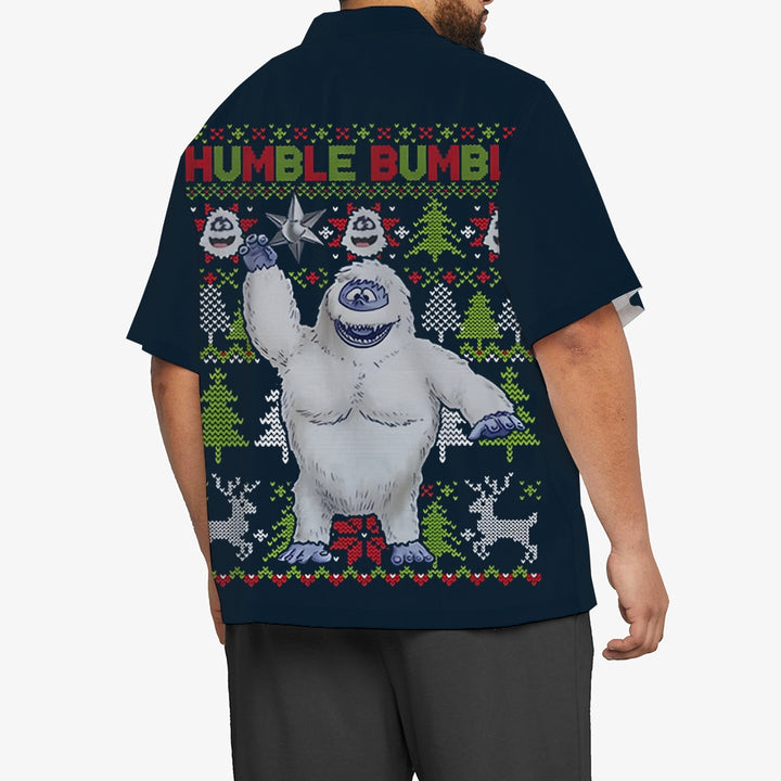 Men's Abominable Snow Monster Casual Short Sleeve Shirt 2311000147