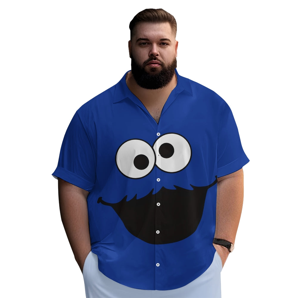 Casual Short-Sleeved Shirt Worn By Cartoon Characters With Friends 2401000301