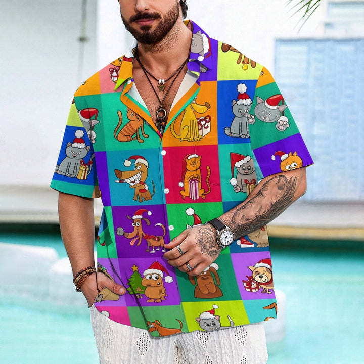 Men's Fashion Casual Cartoon Character Print Shirt 2411006963