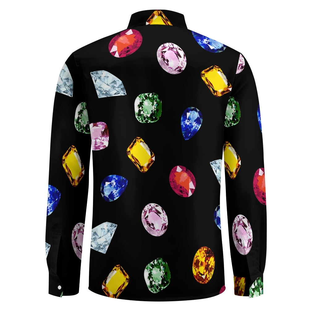 Men's Long Sleeve Printed Long Sleeve Shirt 2411008436