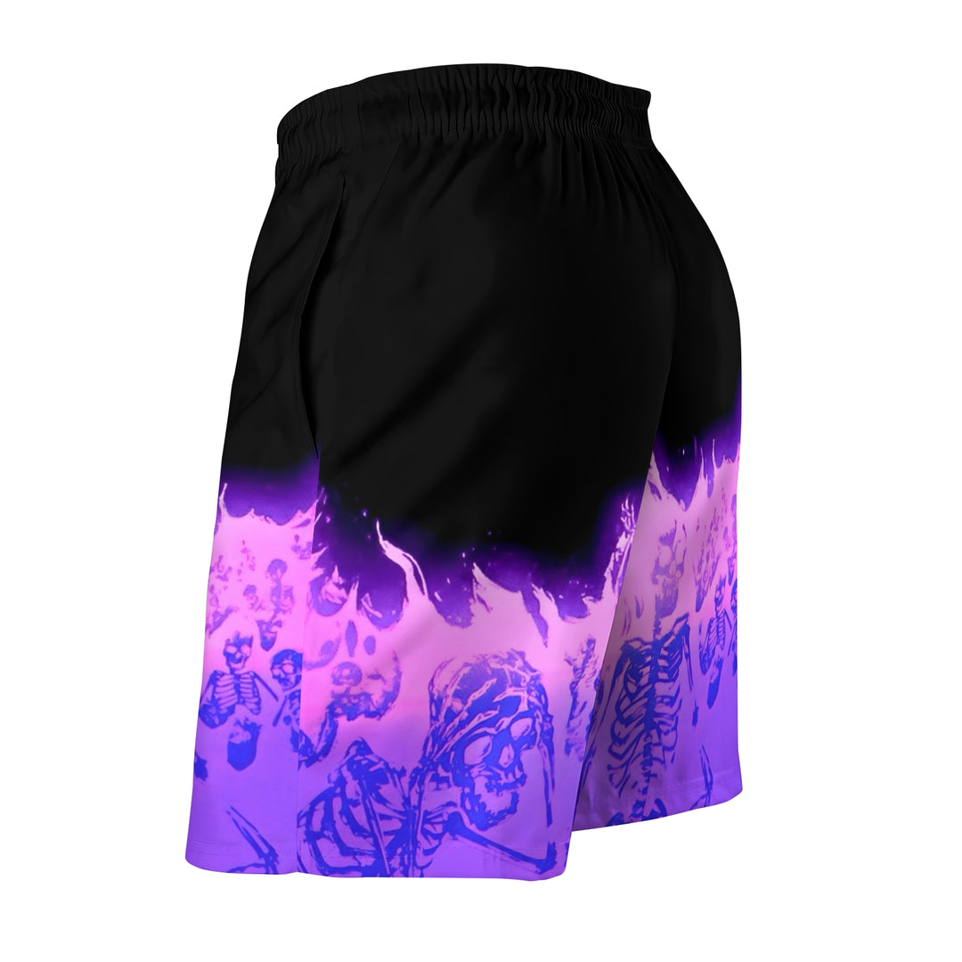 Men's Sports Skull Flame Horror Shorts 2402000208