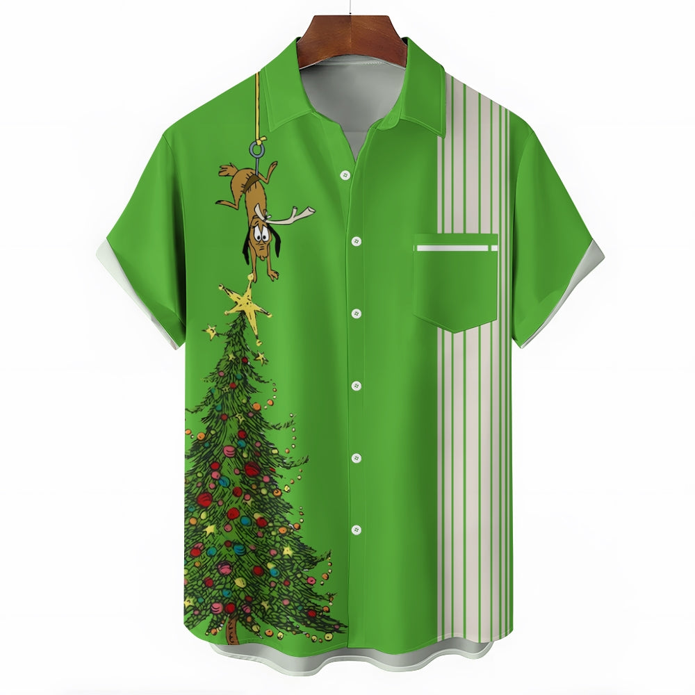 Christmas revisit classic anime character printed shirt 2409006713