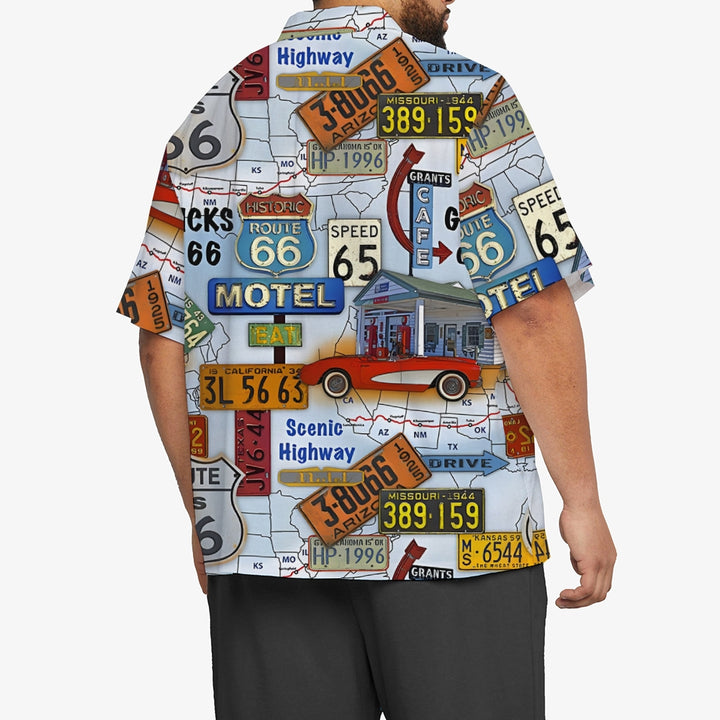 Men's Route 66 Casual Short Sleeve Shirt 2401000252