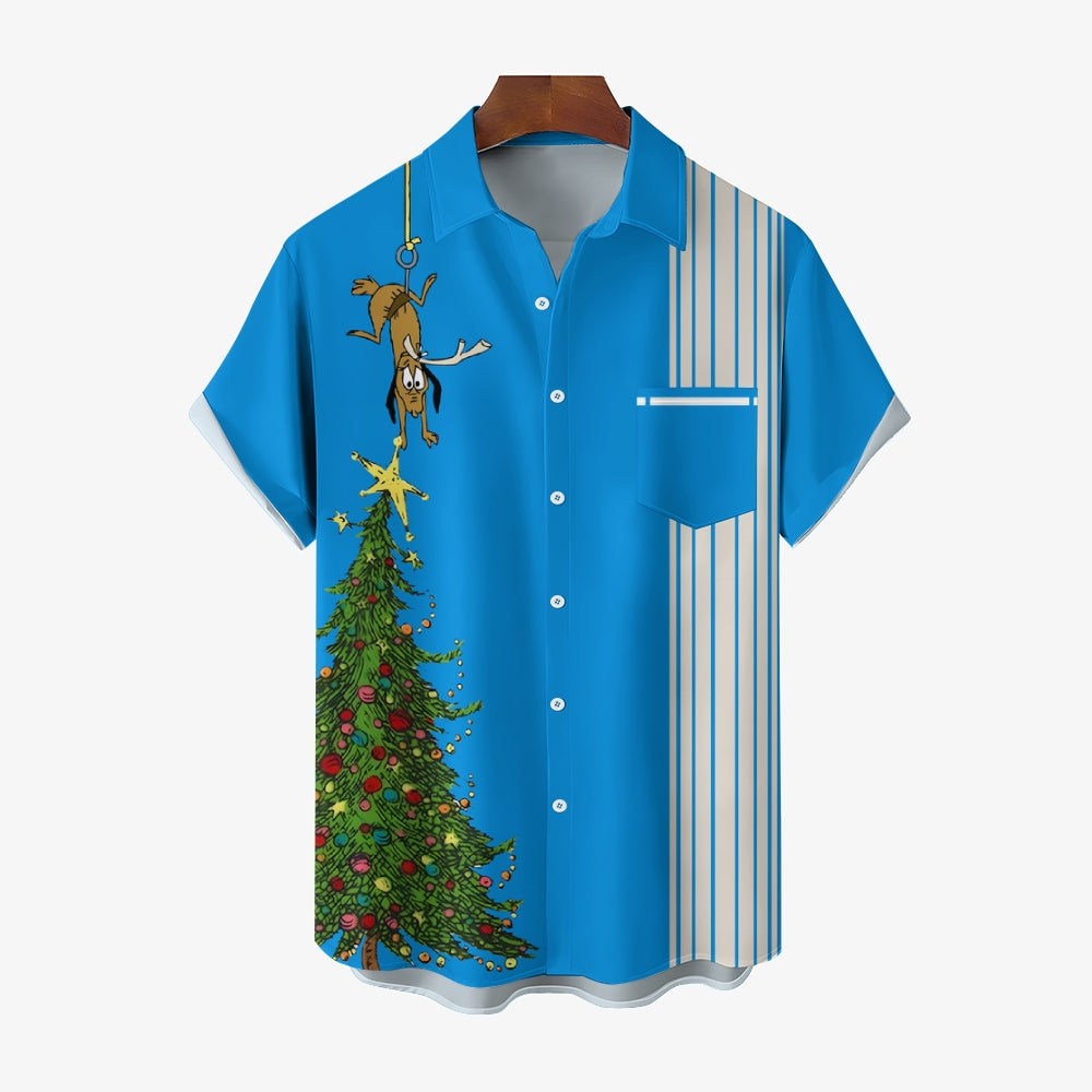 Christmas revisit classic anime character printed shirt 2409006713