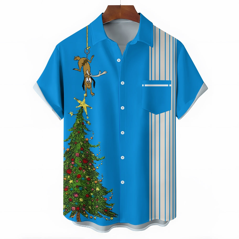 Christmas revisit classic anime character printed shirt 2409006713