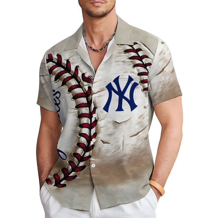 MLB All-Star Baseball Men's Casual Short Sleeve Shirt 2411013221