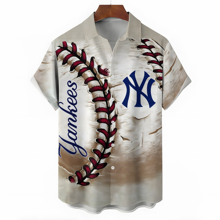 MLB All-Star Baseball Men's Casual Short Sleeve Shirt 2411013221