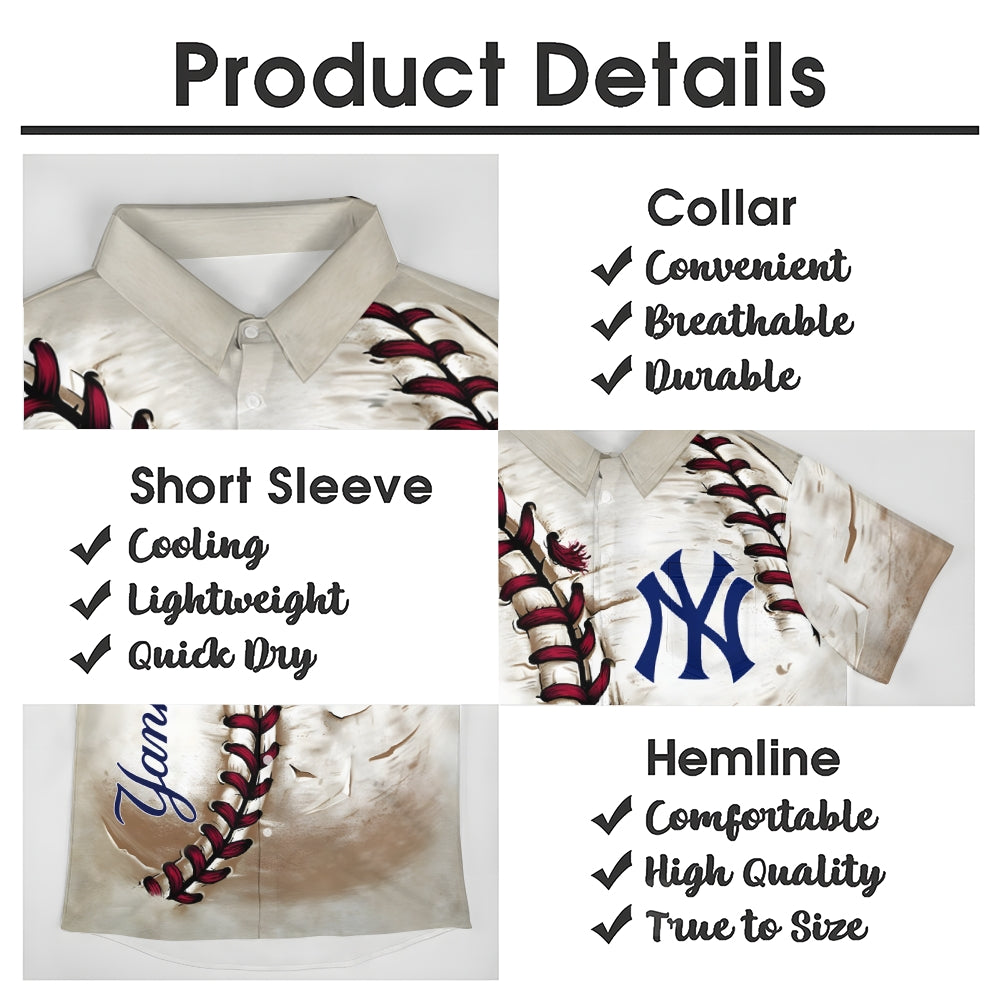 MLB All-Star Baseball Men's Casual Short Sleeve Shirt 2411013221